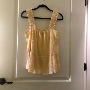 Anthropology crème textured top!